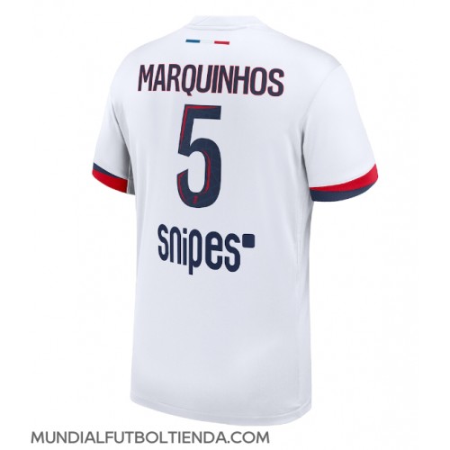 Camiseta Paris Saint-Germain Marquinhos #5 Segunda Equipación Replica 2025-26 mangas cortas